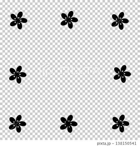 花の囲み枠 花の囲み枠 138150541