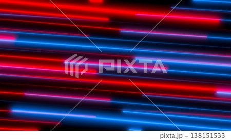 Red and blue lines on a black background. Abstract wallpaper. Red and blue lines on a black background. Abstract wallpaper. 138151533