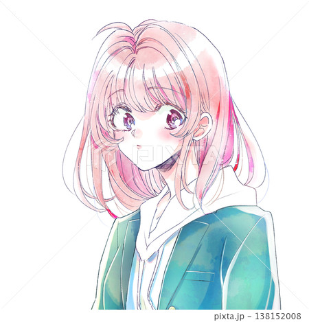 ブレザーとパーカーを着た女性 138152008