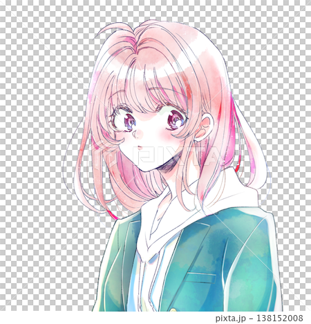 ブレザーとパーカーを着た女性 138152008