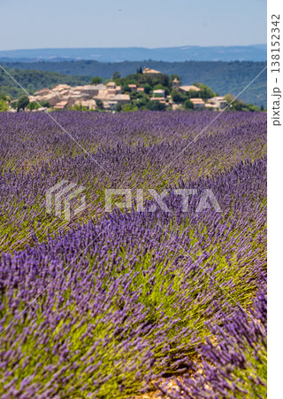 View of Entrevennes village, Provence France View of Entrevennes village, Provence France 138152342
