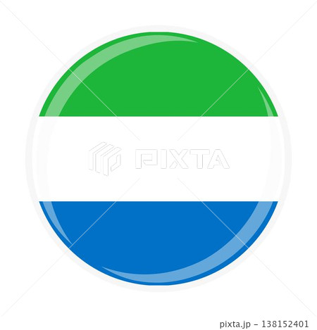 Sierra Leone national round circle flag emblem official icon Sierra Leone national round circle flag emblem official icon 138152401