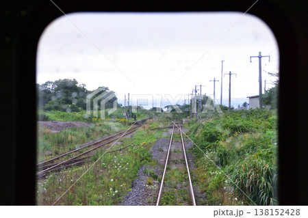 JR北海道函館本線 山越駅から石倉駅までの普通列車車窓風景(2023年夏雨) JR北海道函館本線 山越駅から石倉駅までの普通列車車窓風景(2023年夏雨) 138152428
