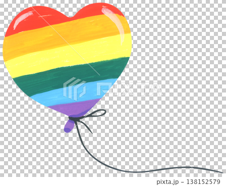 Rainbow heart illustration, pride month celebration with colorful heart shape symbol, LGBTQ community love equality diversity inclusion support, hand drawn cute abstract romance friendship decor Rainbow heart illustration, pride month celebration with colorful heart shape symbol, LGBTQ community love equality diversity inclusion support, hand drawn cute abstract romance friendship decor 138152579