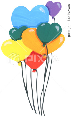 Rainbow heart illustration, pride month celebration with colorful heart shape symbol, LGBTQ community love equality diversity inclusion support, hand drawn cute abstract romance friendship decor Rainbow heart illustration, pride month celebration with colorful heart shape symbol, LGBTQ community love equality diversity inclusion support, hand drawn cute abstract romance friendship decor 138152580