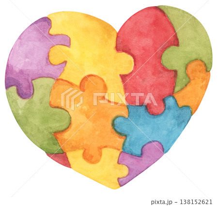 Rainbow heart pride month illustration, Heart shapes with pride flag colors, LGBTQ community love equality diversity inclusion support, celebration symbol for parade event decor. Watercolor illust Rainbow heart pride month illustration, Heart shapes with pride flag colors, LGBTQ community love equality diversity inclusion support, celebration symbol for parade event decor. Watercolor illust 138152621