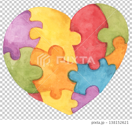 Rainbow heart pride month illustration, Heart shapes with pride flag colors, LGBTQ community love equality diversity inclusion support, celebration symbol for parade event decor. Watercolor illust Rainbow heart pride month illustration, Heart shapes with pride flag colors, LGBTQ community love equality diversity inclusion support, celebration symbol for parade event decor. Watercolor illust 138152621