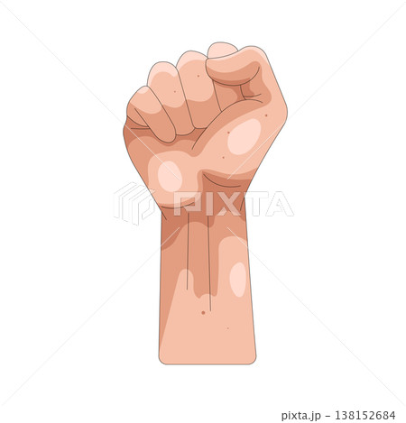 Illustration of raised fist 138152684