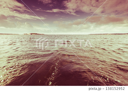Beautiful sunset on the ocean sea Beautiful sunset on the ocean sea 138152952