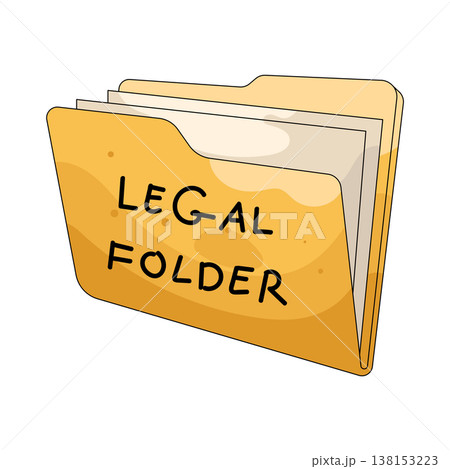 Illustration of legal folder 138153223