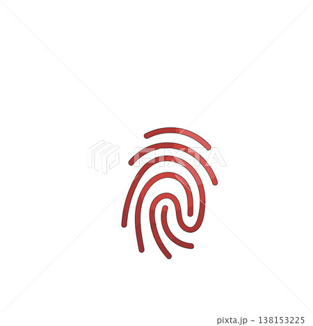 Illustration of fingerprint Illustration of fingerprint 138153225