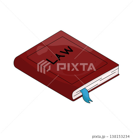 Illustration of law book 138153234