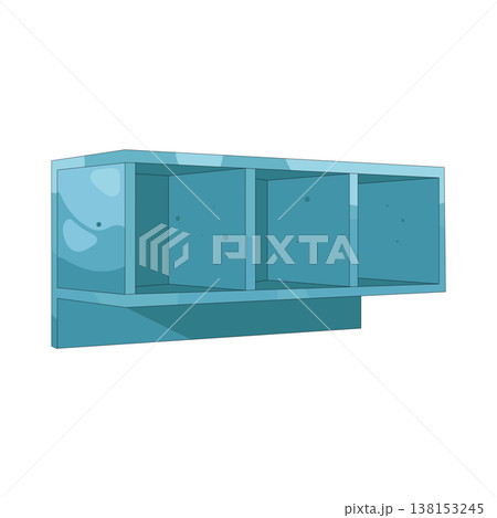Illustration of kitchen cabinet Illustration of kitchen cabinet 138153245