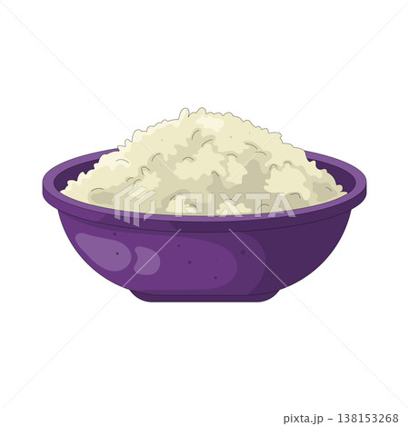 Illustration of Rice in a bowl Illustration of Rice in a bowl 138153268