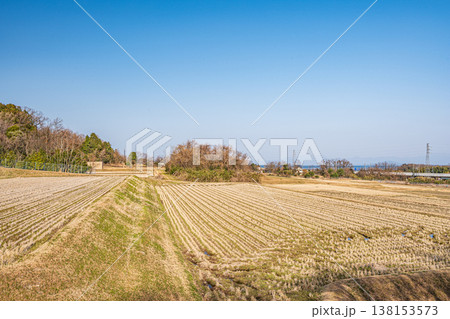 湖西地方の棚田風景 滋賀県大津市北小松 湖西地方の棚田風景 滋賀県大津市北小松 138153573