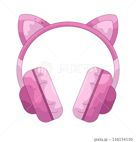 Illustration of Headphones Illustration of Headphones 138154130