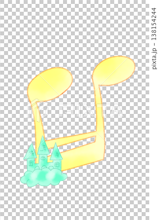 帶有城堡的音符 138154244