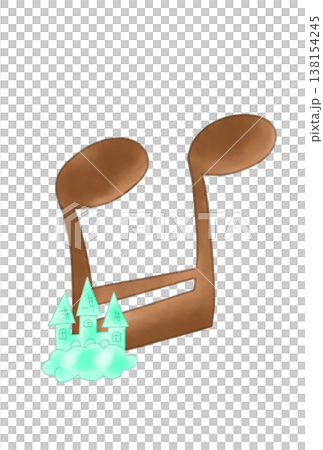 帶有城堡的音符 138154245