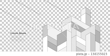幾何抽象建築科技商業背景 138155023