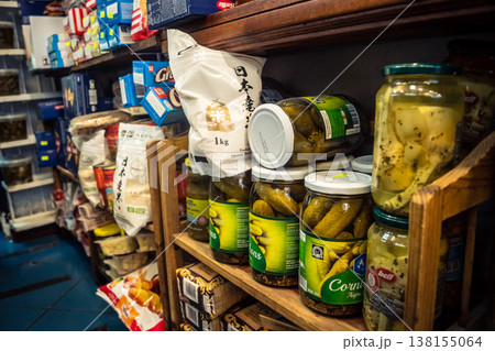 Yom Tov Levi gourmet grocery store in Levinsky Market Tel Aviv Yom Tov Levi gourmet grocery store in Levinsky Market Tel Aviv 138155064