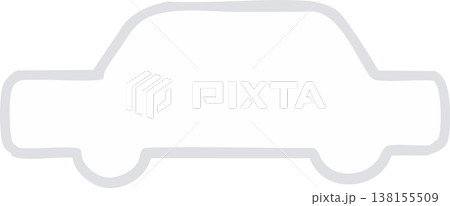 大祓の車形（くるまがた）のベクターイラスト｜厄除け・お祓い・神事素材（背景透過・シンプル） 138155509