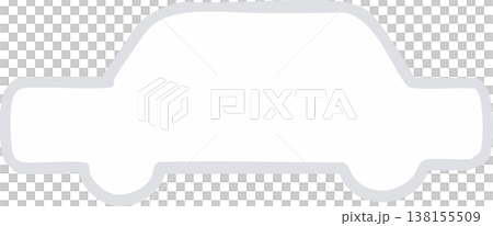 大祓の車形（くるまがた）のベクターイラスト｜厄除け・お祓い・神事素材（背景透過・シンプル） 138155509