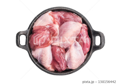 Top view of uncooked quail breast portions, highlighting the natural color and texture of game poultry. Top view of uncooked quail breast portions, highlighting the natural color and texture of game poultry. 138156442
