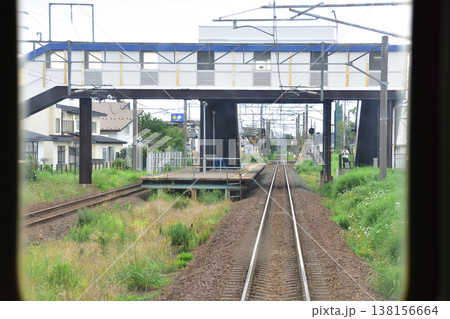 北海道道南いさりび鉄道線　函館駅から七重浜駅までの風景 138156664