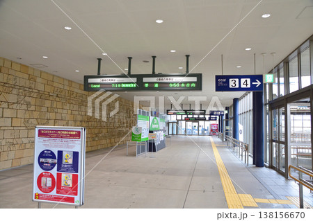 北海道道南いさりび鉄道線　函館駅から七重浜駅までの風景 138156670