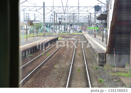 北海道道南いさりび鉄道線　函館駅から七重浜駅までの風景 138156683