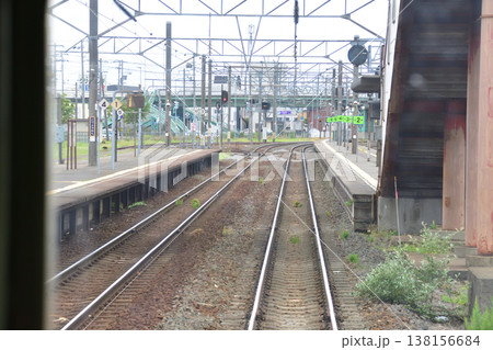 北海道道南いさりび鉄道線 函館駅から七重浜駅までの風景 北海道道南いさりび鉄道線 函館駅から七重浜駅までの風景 138156684