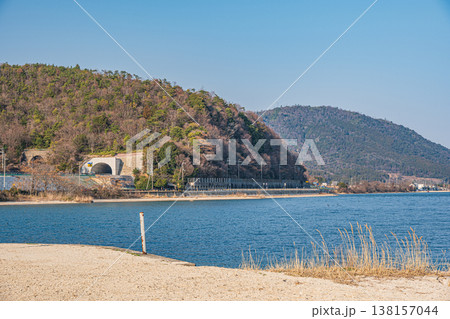 琵琶湖岸風景 滋賀県大津市北小松 琵琶湖岸風景 滋賀県大津市北小松 138157044