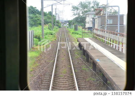 北海道道南いさりび鉄道線　七重浜駅から久根別駅までの風景 138157074
