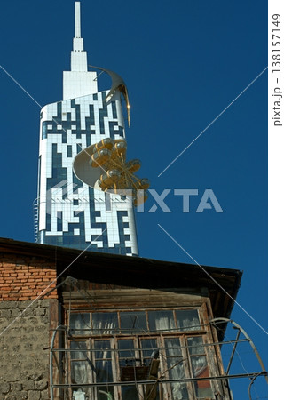 Batumi is a city of contrasts. Old and new buildings. 138157149