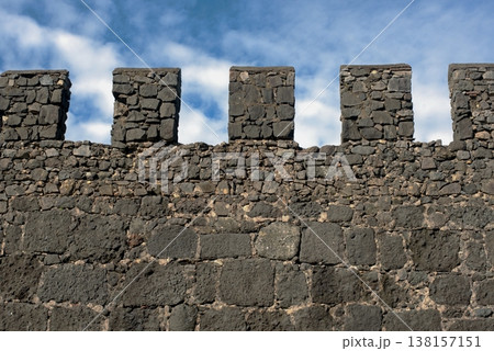 Gonio Fortress in Ajara, Georgia, near Batumi. Bright sunny day, blue sky 138157151