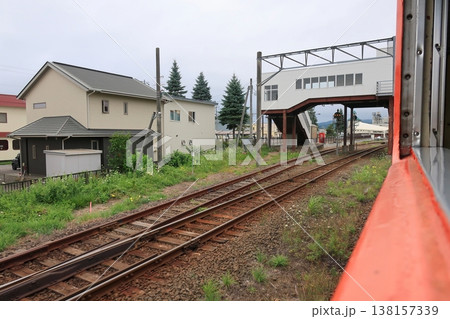 北海道道南いさりび鉄道線　久根別駅から上磯駅までの風景 138157339