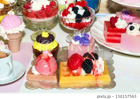 Sweets on display 138157563