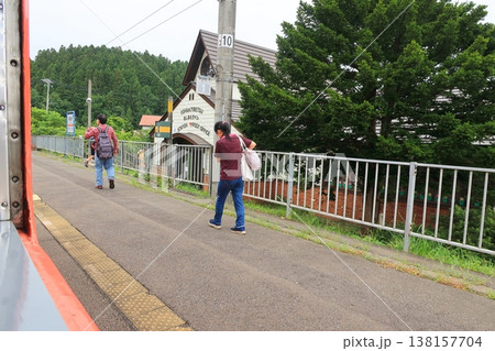北海道道南いさりび鉄道線 上磯駅から渡島当別駅までの風景 北海道道南いさりび鉄道線 上磯駅から渡島当別駅までの風景 138157704