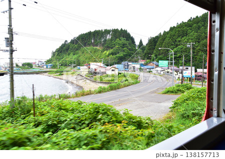 北海道道南いさりび鉄道線　上磯駅から渡島当別駅までの風景 138157713