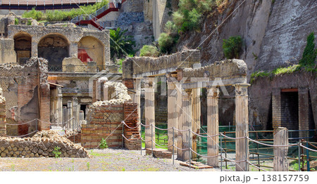 Ruins of Herculaneum ancient site Ruins of Herculaneum ancient site 138157759