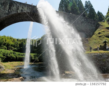 熊本県山都町 通潤橋の放水 熊本県山都町 通潤橋の放水 138157792