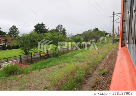 北海道道南いさりび鉄道線 渡島当別駅から泉沢駅までの風景 北海道道南いさりび鉄道線 渡島当別駅から泉沢駅までの風景 138157908