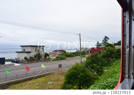 北海道道南いさりび鉄道線 渡島当別駅から泉沢駅までの風景 北海道道南いさりび鉄道線 渡島当別駅から泉沢駅までの風景 138157913