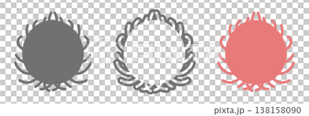 ランブータンのアイコンセット 白黒・線画・カラーの3種類の南国フルーツ素材 138158090