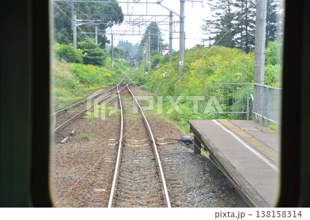 北海道道南いさりび鉄道線　泉沢駅から木古内駅までの風景 138158314