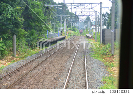 北海道道南いさりび鉄道線 泉沢駅から木古内駅までの風景 北海道道南いさりび鉄道線 泉沢駅から木古内駅までの風景 138158321