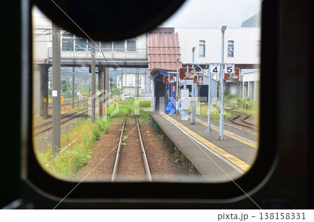 北海道道南いさりび鉄道線　泉沢駅から木古内駅までの風景 138158331