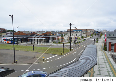 北海道道南いさりび鉄道線木古内駅の風景 138158614