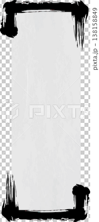 墨の和風枠 墨の和風枠 138158849