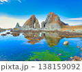 新潟県　佐渡の夫婦岩 138159092